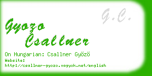 gyozo csallner business card